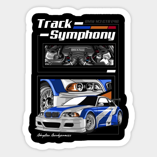 BMW GTR Track Symphony Sticker by Harrisaputra